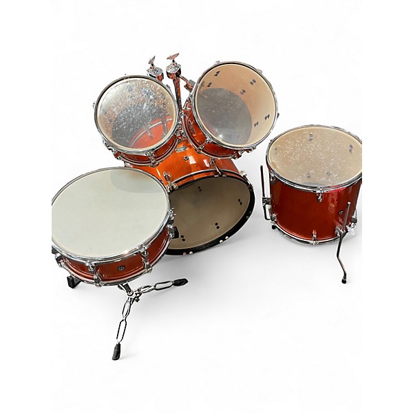 Used Yamaha 5 Piece RYDEEN ORANGE GLITTER Drum Kit