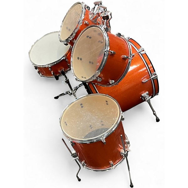 Used Yamaha 5 Piece RYDEEN ORANGE GLITTER Drum Kit