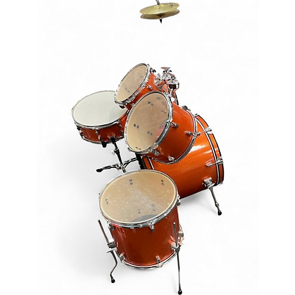 Used Yamaha 5 Piece RYDEEN ORANGE GLITTER Drum Kit