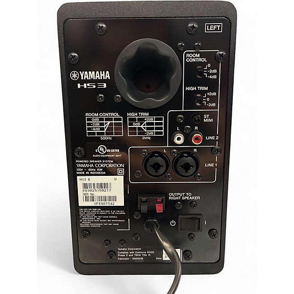 Used Yamaha HS3 Pair Powered Monitor