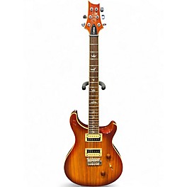 Used 2018 PRS SE CUSTOM 24 ZEBRAWOOD Vintage Sunburst Solid Body Electric Guitar