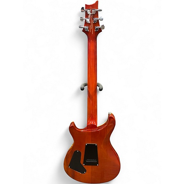 Used 2018 PRS SE CUSTOM 24 ZEBRAWOOD Vintage Sunburst Solid Body Electric Guitar
