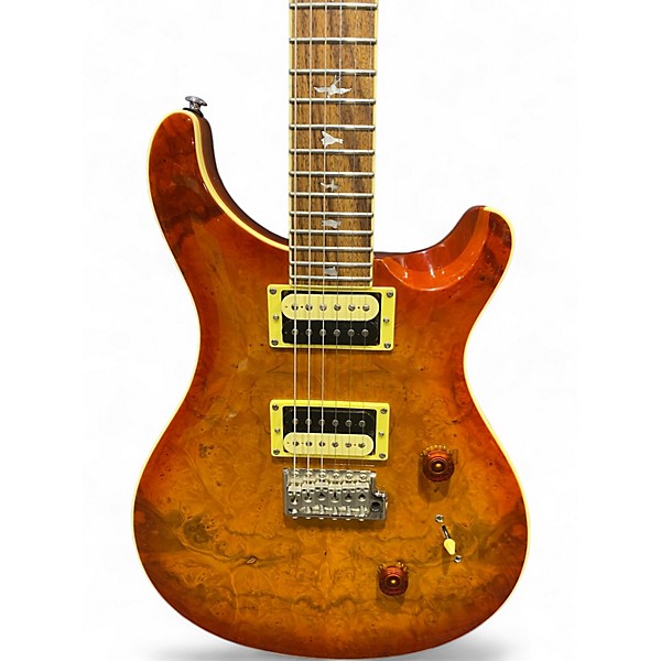 Used 2019 PRS SE CUSTOM 24 EXOTIC LAUREL BURL Vintage Sunburst Solid Body Electric Guitar