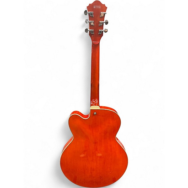 Used Ibanez AF75 Orange Hollow Body Electric Guitar