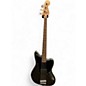 Used Squier Short Scale Vintage Modified Jaguar Metallic Silver Electric Bass Guitar thumbnail