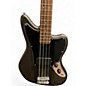 Used Squier Short Scale Vintage Modified Jaguar Metallic Silver Electric Bass Guitar