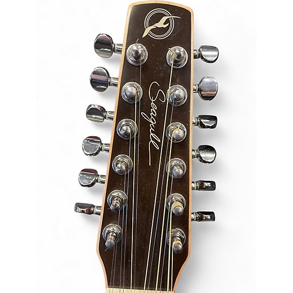 Used Seagull Coastline S12 Left Handed Natural Acoustic Guitar