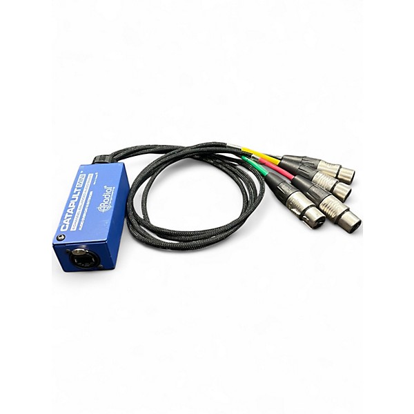Used Radial Engineering Catapult mini 4ch BALANCED AUDIO SNAKE OVER CAT 5 Signal Processor