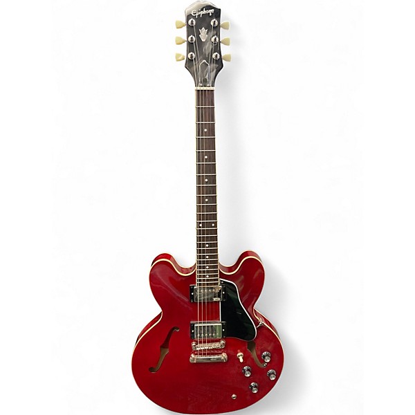Used Epiphone ES335 Red Hollow Body Electric Guitar