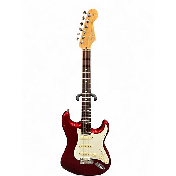 Used Fender American Professional Stratocaster with Rosewood Neck Candy Apple Red Metallic Solid Body Electric Guitar