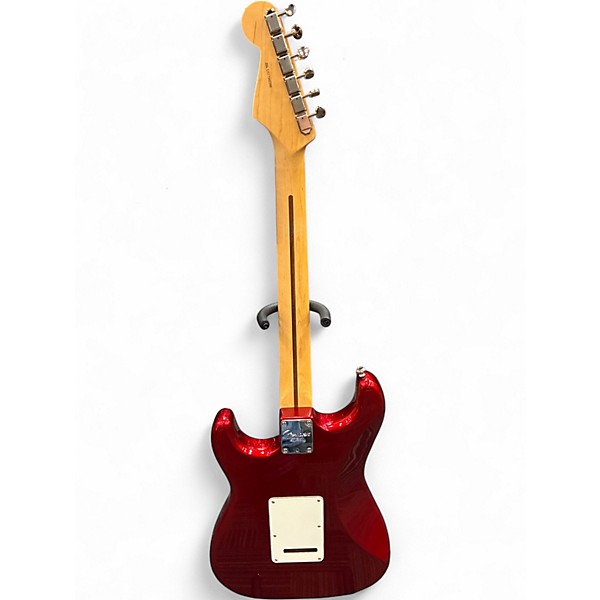 Used Fender American Professional Stratocaster with Rosewood Neck Candy Apple Red Metallic Solid Body Electric Guitar