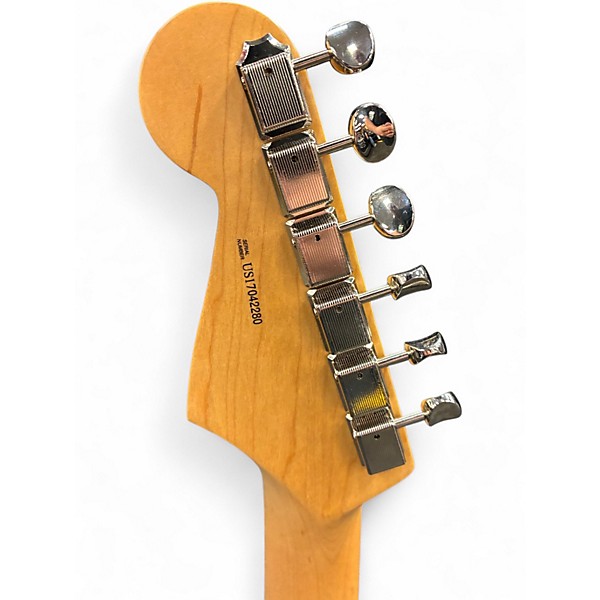 Used Fender American Professional Stratocaster with Rosewood Neck Candy Apple Red Metallic Solid Body Electric Guitar