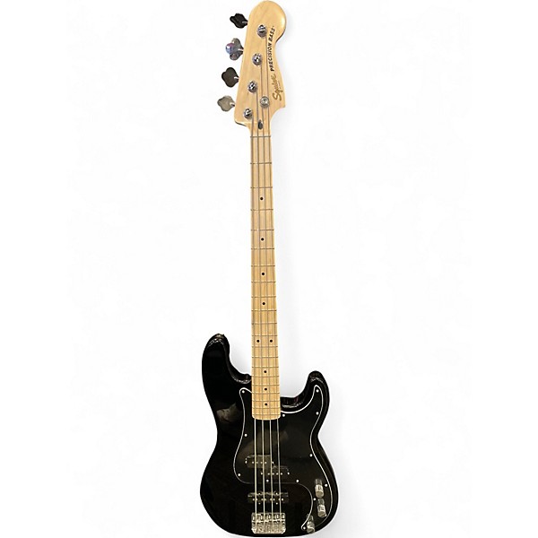 Used Squier Affinity Precision Bass Black Electric Bass Guitar