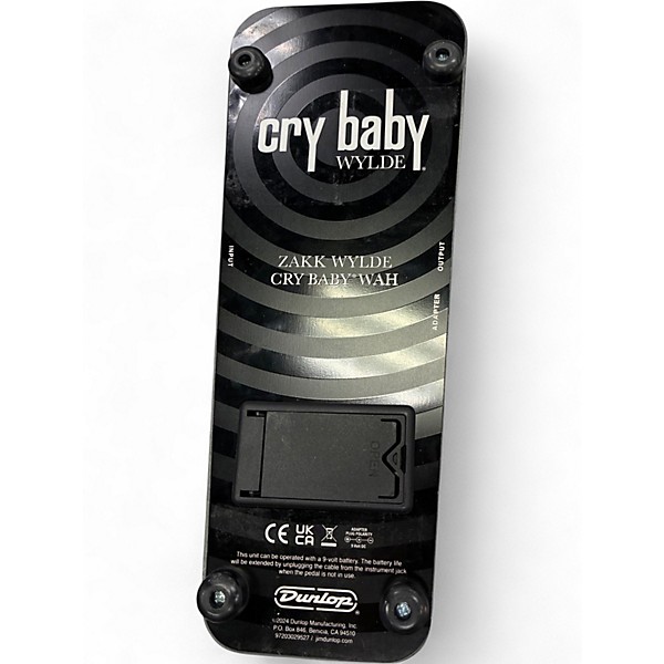 Used Dunlop WA45 Wylde Audio Cry Baby Wah Effect Pedal