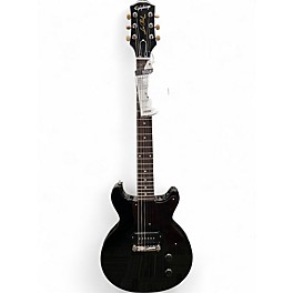 Used Epiphone Les Paul Double Cut Junior Black Solid Body Electric Guitar
