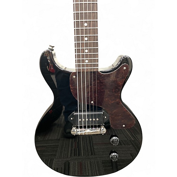 Used Epiphone Les Paul Double Cut Junior Black Solid Body Electric Guitar