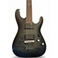 Used Schecter Guitar Research C1 Platinum Trans Black Solid Body Electric Guitar