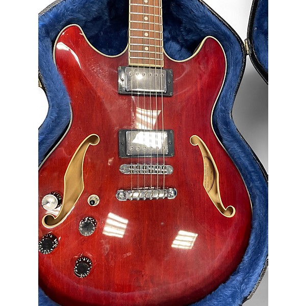 Used Ibanez AS73 Artcore Left Handed Red Hollow Body Electric Guitar