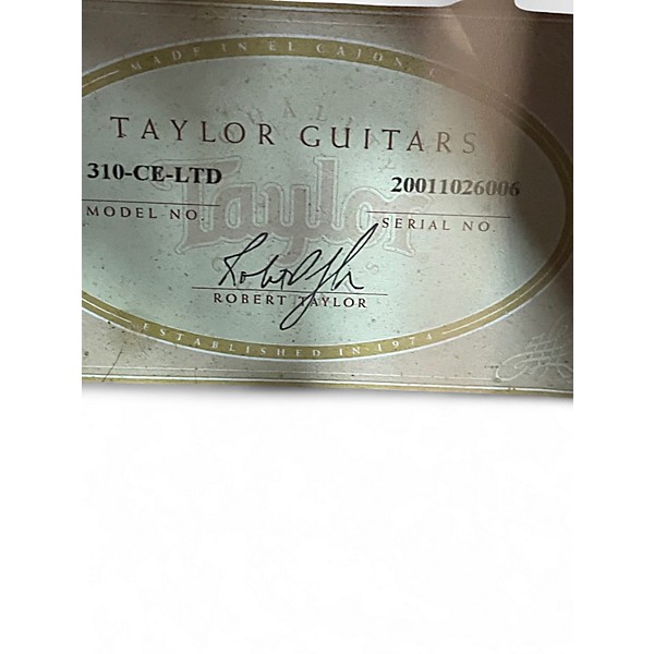 Used Taylor 310CE Natural Acoustic Electric Guitar