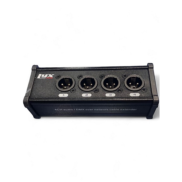 Used Lyx Pro 4CH AUDIO/DMX OVER NETWORK CABLE EXTENDER Signal Processor
