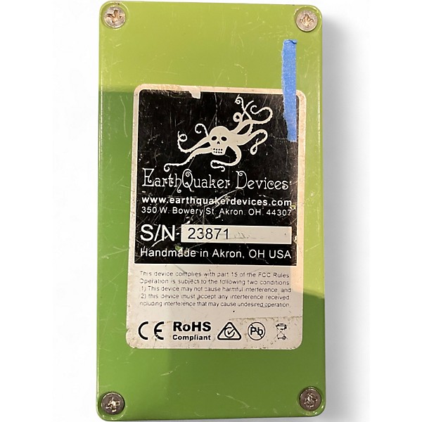 Used EarthQuaker Devices Plumes Small Signal Shredder Overdrive Effect Pedal