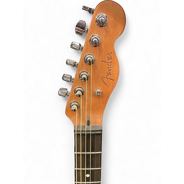 Used Fender American Acoustasonic Telecaster All Mahogany Bourbon Burst Acoustic Electric Guitar