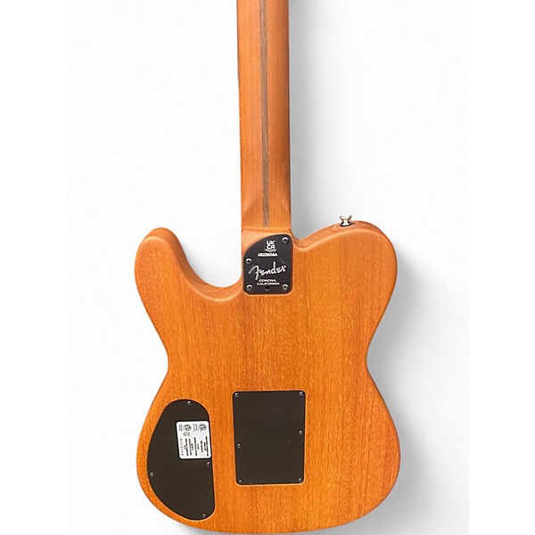 Used Fender American Acoustasonic Telecaster All Mahogany Bourbon Burst Acoustic Electric Guitar
