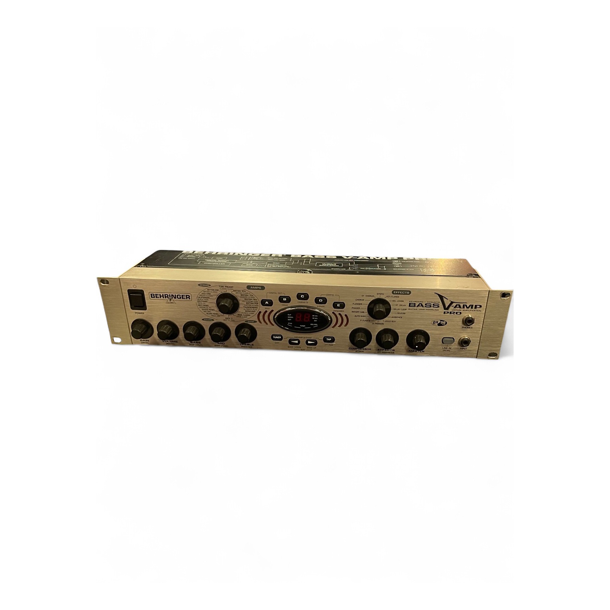 BEHRINGER BASS V-AMP PRO 動作品 ラック式 Used Behringer Bass V-AMP Pro Rack Bass Effect Pedal | Guitar Center
