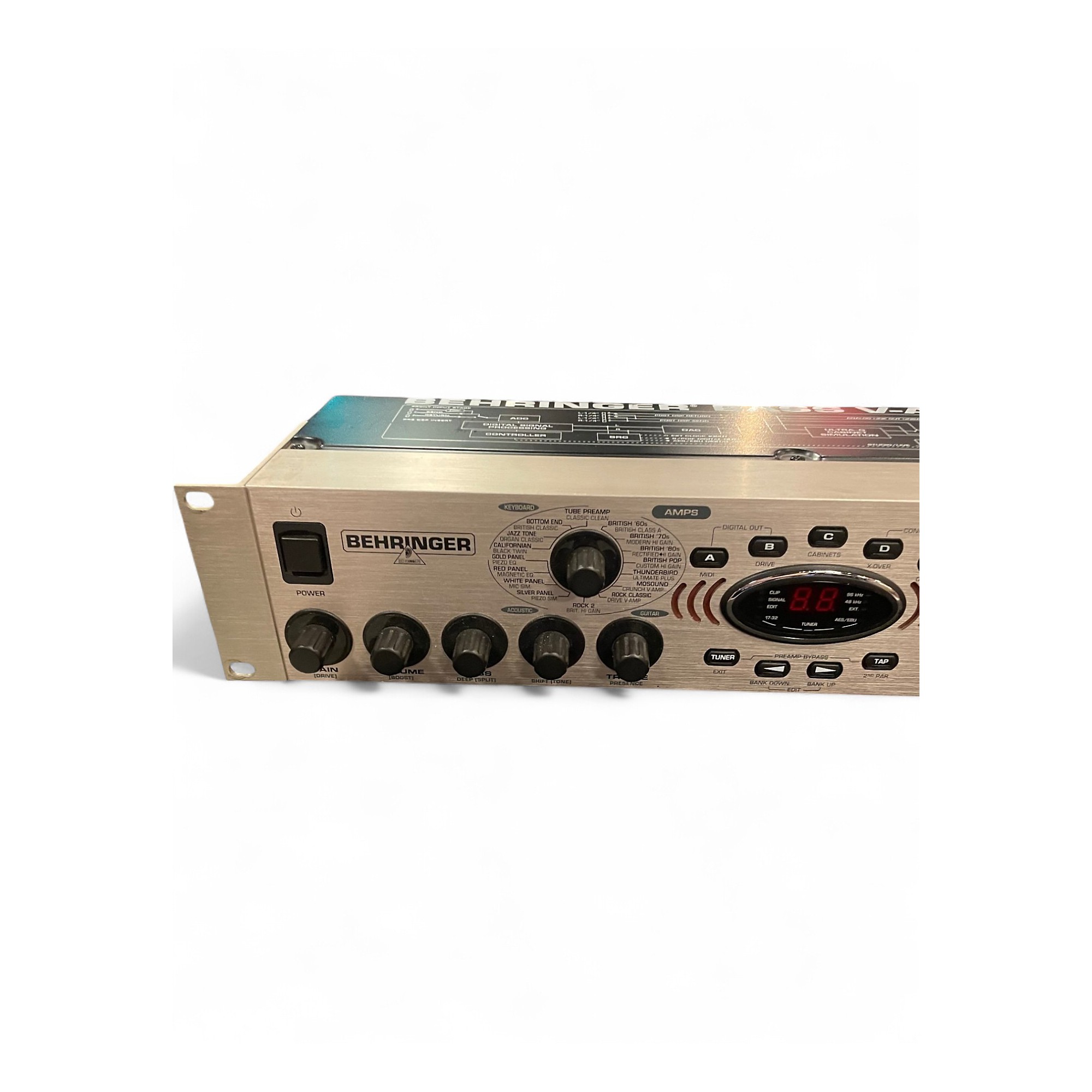 Used Behringer Bass V-AMP Pro Rack Bass Effect Pedal | Guitar Center