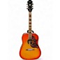 Used Epiphone Hummingbird Studio Cherry Burst Acoustic Electric Guitar thumbnail