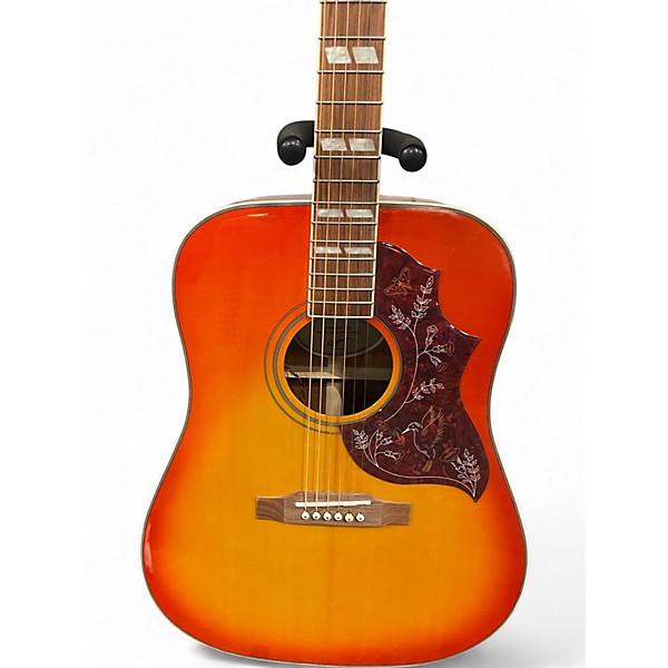 Used Epiphone Hummingbird Studio Cherry Burst Acoustic Electric Guitar