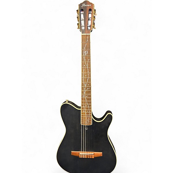 Used 2024 Ibanez TOD10N Satin Black Classical Acoustic Electric Guitar