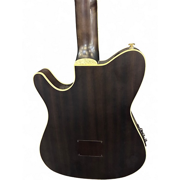 Used 2024 Ibanez TOD10N Satin Black Classical Acoustic Electric Guitar