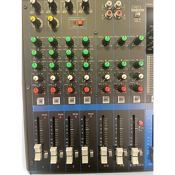 Used Yamaha MG10XUF 10 Channel Mixer with Effects Unpowered Mixer