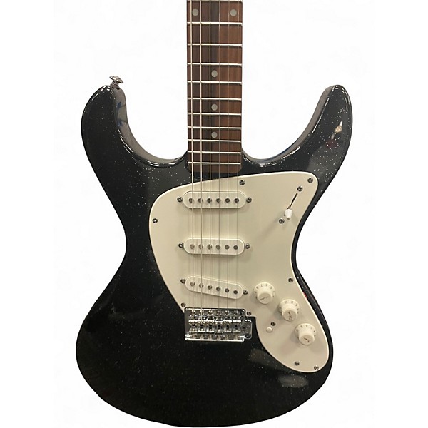 Used Danelectro DANOBLASTER  INNUENDO BLACK SPARKLE Solid Body Electric Guitar