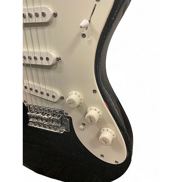 Used Danelectro DANOBLASTER  INNUENDO BLACK SPARKLE Solid Body Electric Guitar