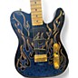 Used Fender Artist Series James Burton Telecaster Blue Ghost Flames Solid Body Electric Guitar