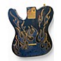 Used Fender Artist Series James Burton Telecaster Blue Ghost Flames Solid Body Electric Guitar