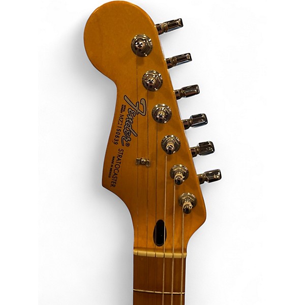 Used 2015 Fender Player Stratocaster Left Handed Black Solid Body Electric Guitar