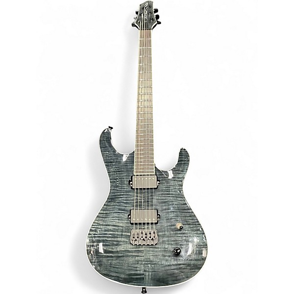 Used Jericho Guitars ELITE 6 FLAMED CHARCOAL Solid Body Electric Guitar
