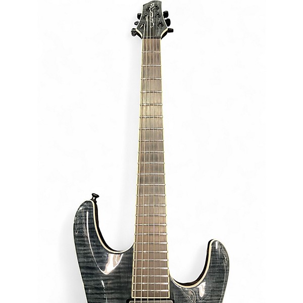 Used Jericho Guitars ELITE 6 FLAMED CHARCOAL Solid Body Electric Guitar