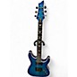 Used Schecter Guitar Research Omen Extreme 6 Blue Burst Solid Body Electric Guitar thumbnail