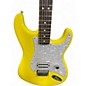Used Fender Tom Delonge Signature Stratocaster Graffiti Yellow Solid Body Electric Guitar