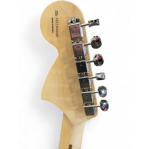Used Fender Tom Delonge Signature Stratocaster Graffiti Yellow Solid Body Electric Guitar