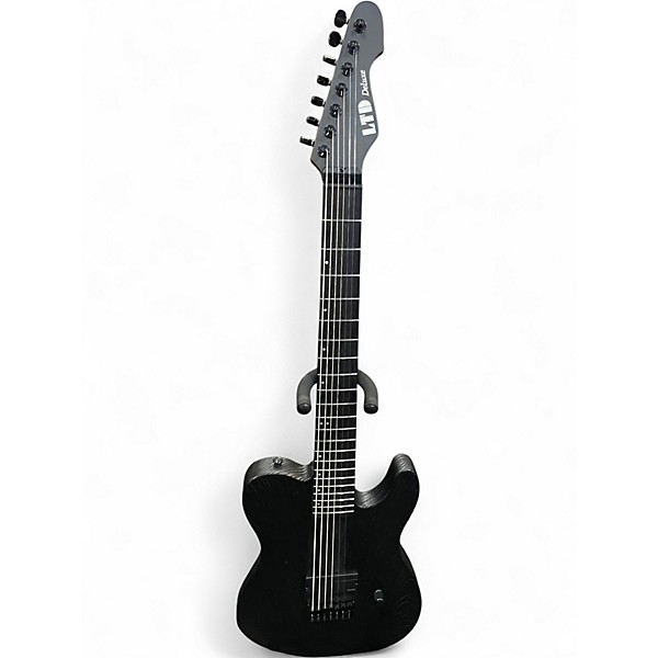 Used ESP LTD TE1007 BARITONE Black Baritone Guitars