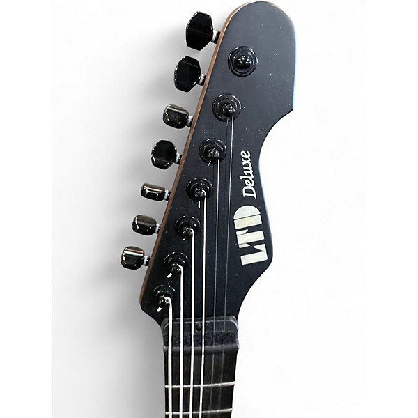 Used ESP LTD TE1007 BARITONE Black Baritone Guitars