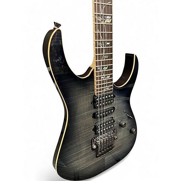 Used Ibanez J Custom RG8570Z Black Solid Body Electric Guitar