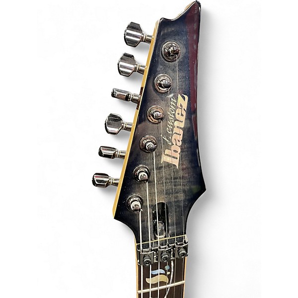 Used Ibanez J Custom RG8570Z Black Solid Body Electric Guitar