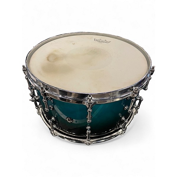 Used SPL 14X8 468 SERIES SNARE TURQUOISE BLUE FADE Drum