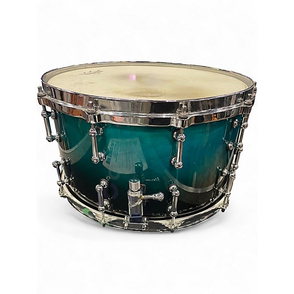 Used SPL 14X8 468 SERIES SNARE TURQUOISE BLUE FADE Drum